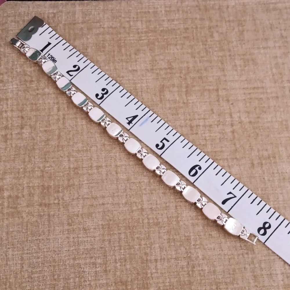 Liz Claiborne Silver Tone Black Bracelet